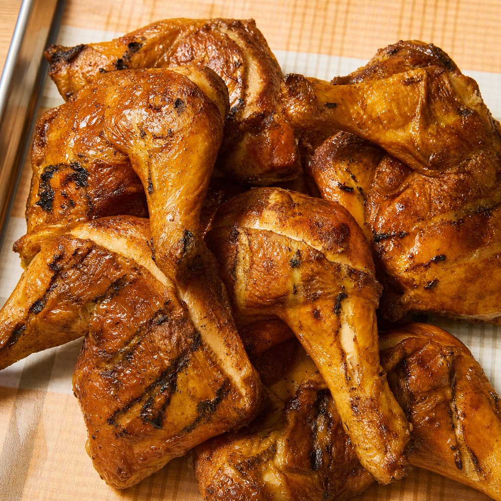 Smoked Chicken Leg Quarter Plate.